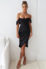 Anastasia Midi Dress - Black