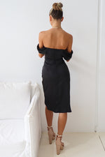 Anastasia Midi Dress - Black