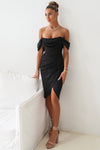 Anastasia Midi Dress - Black