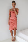 Anastasia Midi Dress - Rose Pink