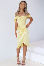 Anastasia Midi Dress - Yellow