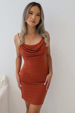 Andrea Mini Dress - Brown