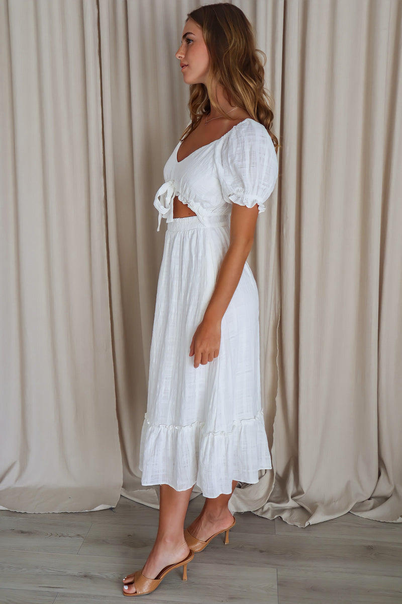 Andrina Midi Dress - White