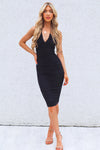 Ashlyn Mesh Dress - Black