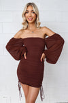 Astrid Mesh Dress - Chocolate