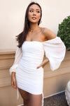 Astrid Mesh Dress - White