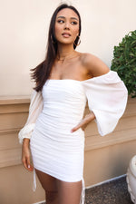 Astrid Mesh Dress - White