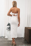 Asya Midi Dress - White
