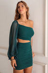 Ava Mini Dress - Emerald Green