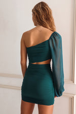 Ava Mini Dress - Emerald Green