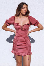 Babydoll Dress - Rose Pink