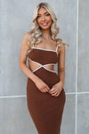 Belissa Midi Dress - Chocolate