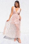 Belladonna Sequin Gown - Nude Pink