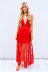 Belladonna Sequin Gown - Red