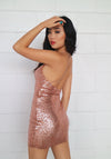 Sequin Birthday Dress - Rose Gold - Runway Goddess