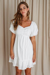 Bonnie Mini Dress - White