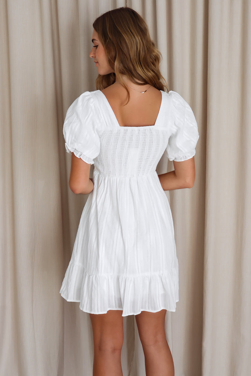 Bonnie Mini Dress - White