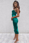 Brianna Midi Dress - Emerald Green