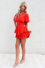 Bridgerton Playsuit - Red
