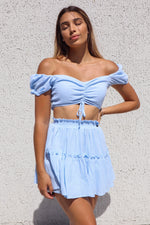 Bronte Top / Skirt Set - Baby Blue