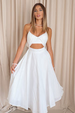 Carly Midi Dress - White