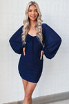 Cassia Dress - Navy