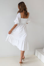 Cecilia Midi Dress - White