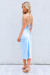 Chantelle Satin Midi - Baby Blue