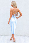 Chantelle Satin Midi - Baby Blue