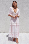 Charlotte Boho Maxi Dress - Baby Pink