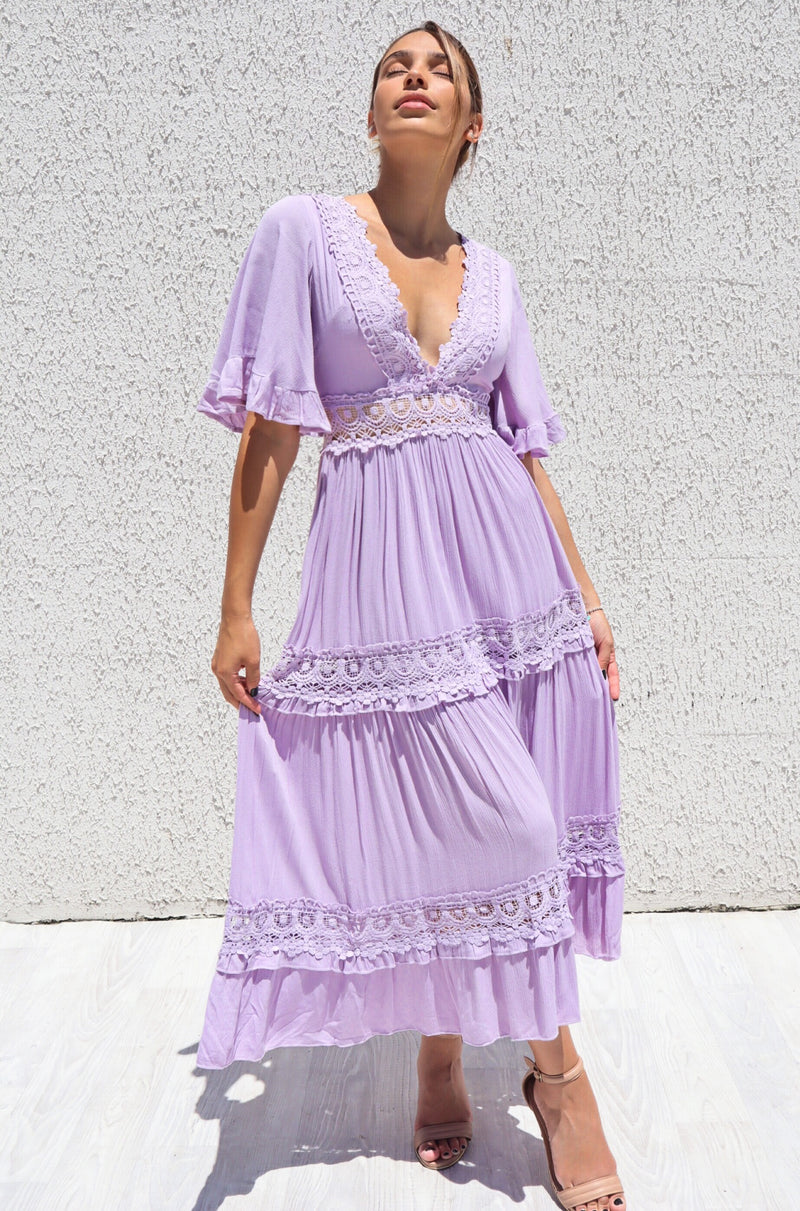 purple boho maxi dress Buy Roman Purple Boho Floral Print Smock Maxi Dress from Next USA