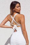 Ciara Jersey Dress - White