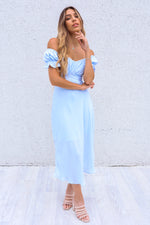 Claudia Midi Dress - Baby Blue
