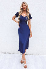 Claudia Midi Dress - Navy