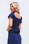 Claudia Midi Dress - Navy