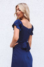 Claudia Midi Dress - Navy