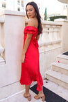 Claudia Midi Dress - Red