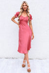 Claudia Midi Dress - Rose Pink