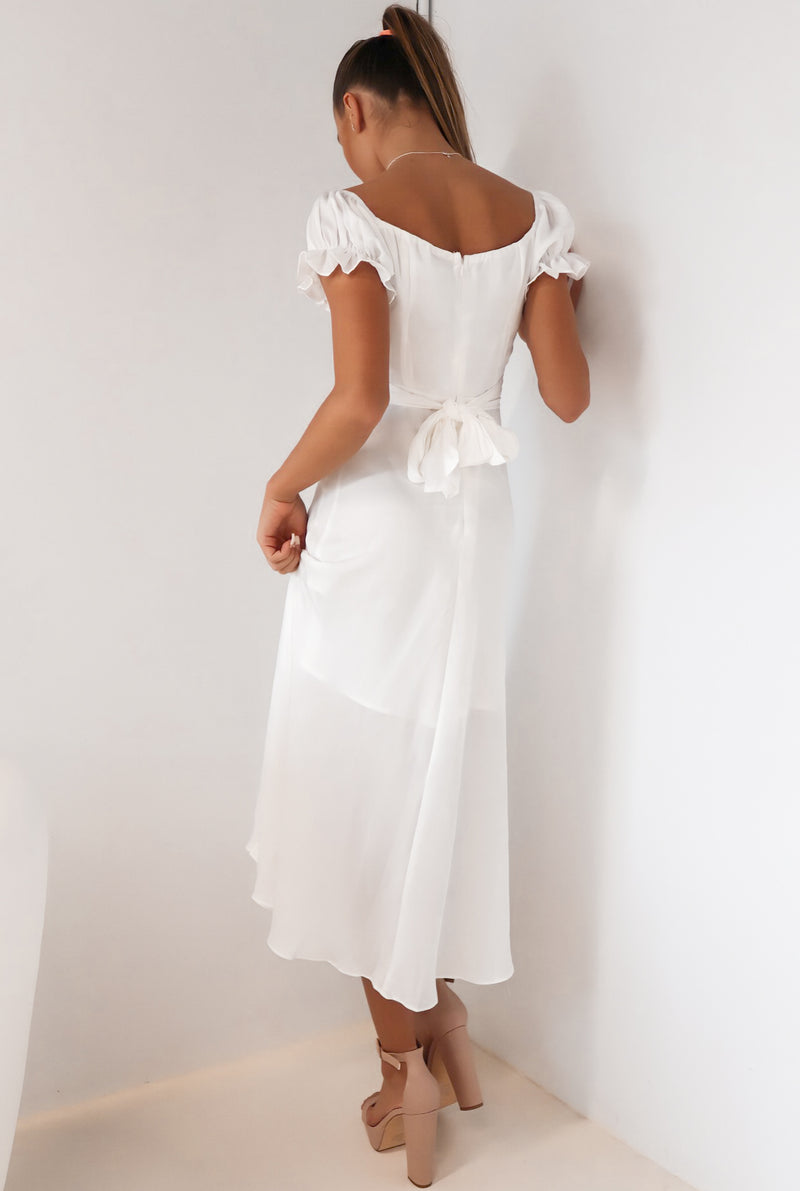 Claudia Midi Dress - White