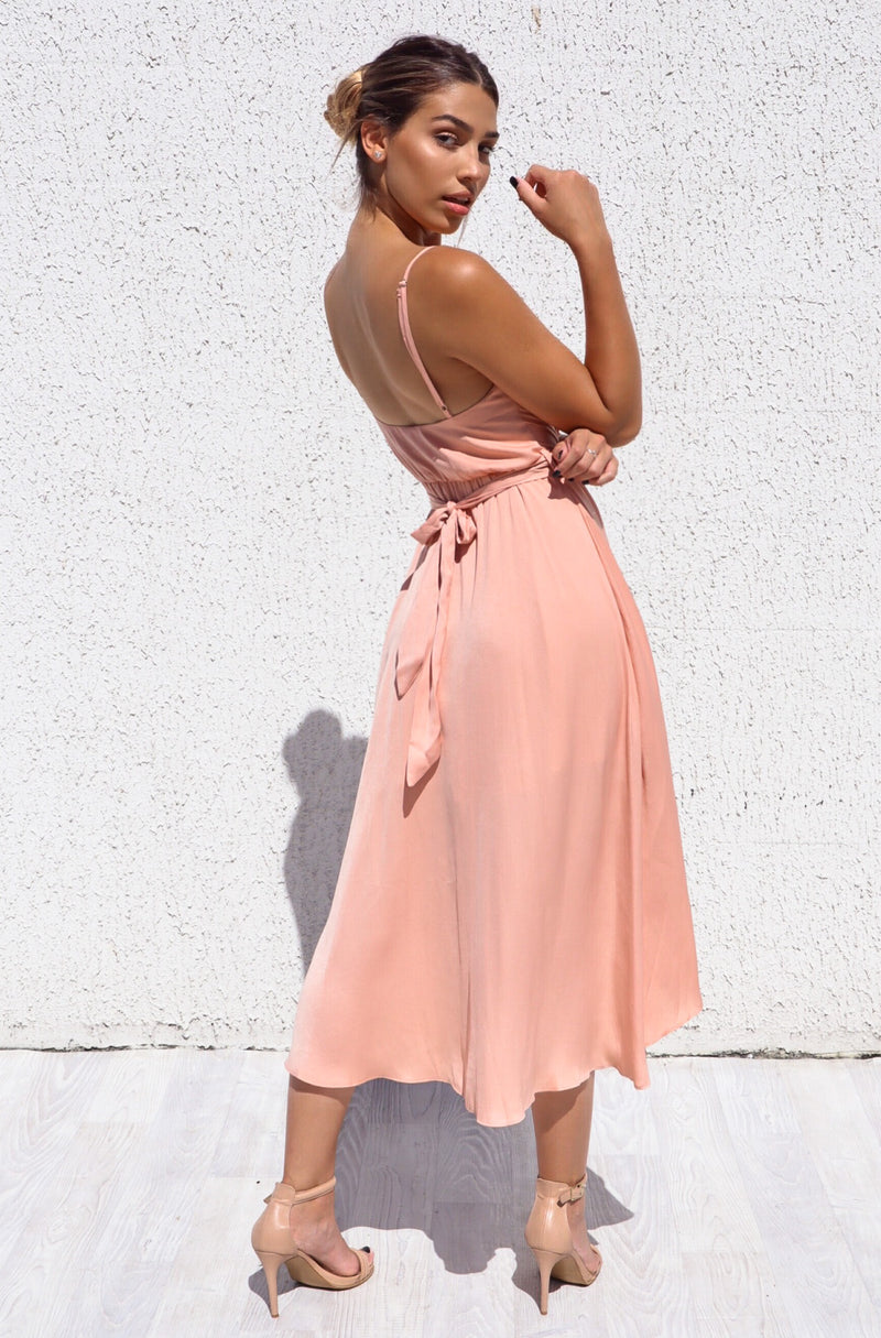 Cloud Nine Dress - Peach Blush