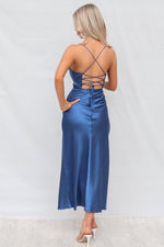 Cora Midi Dress - Navy
