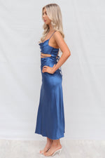 Cora Midi Dress - Navy