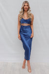 Cora Midi Dress - Navy