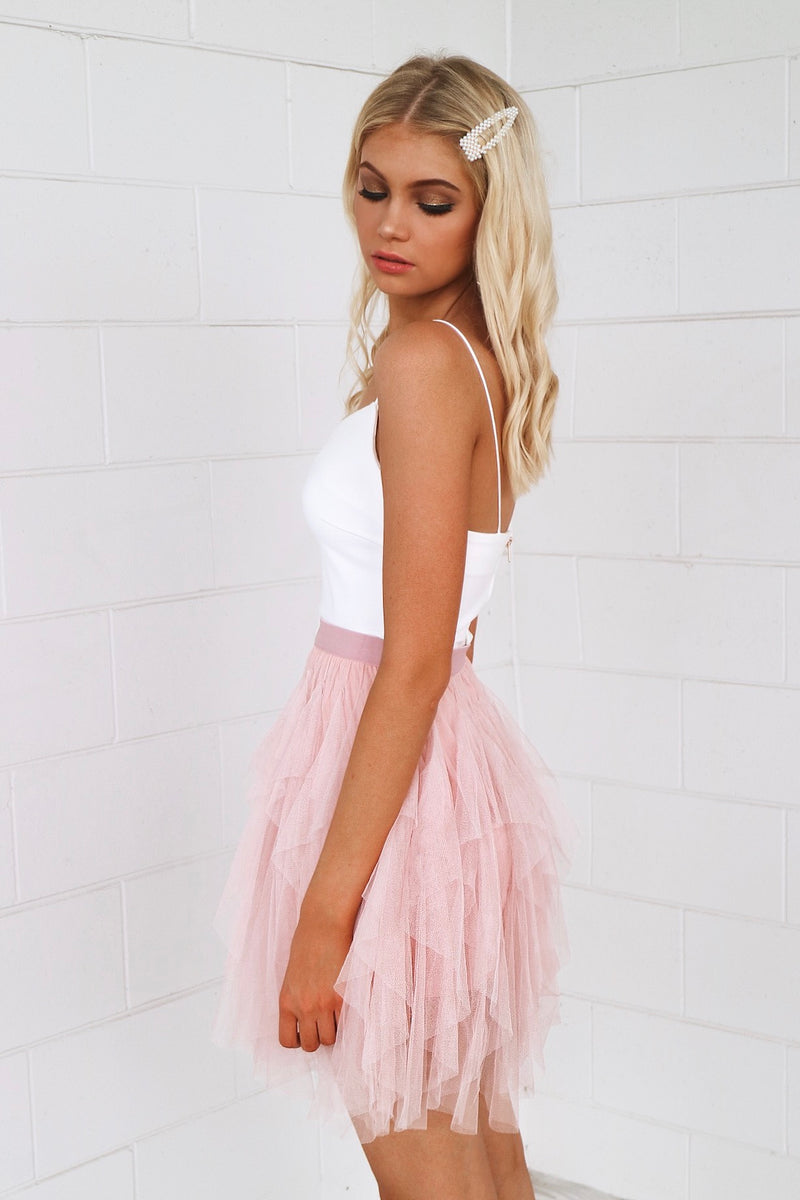 Cupid Pink Tulle Skirt Cute Short Tulle Skirt Fairytale Fairy Skirt –  Runway Goddess