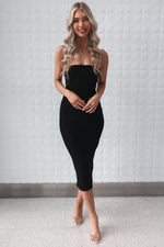 Dora Midi Dress - Black