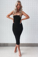 Dora Midi Dress - Black