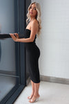 Dora Midi Dress - Black