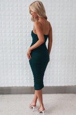 Eliana Midi Dress - Emerald Green