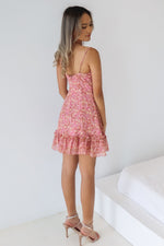 Ella Mini Dress - Pink Floral