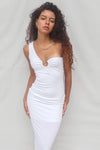 Ensley Midi Dress - White